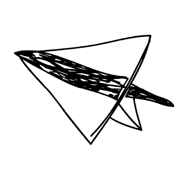 Logo de vacaciones mentales con forma de avion de papel